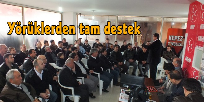 Yörüklerden tam destek